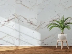 Πάνελ Τοίχου Flexible Golden Carrara Marble από εύκαμπτη πέτρα με όψη μαρμάρου για εσωτερικούς και εξωτερικούς χώρους – G Construction