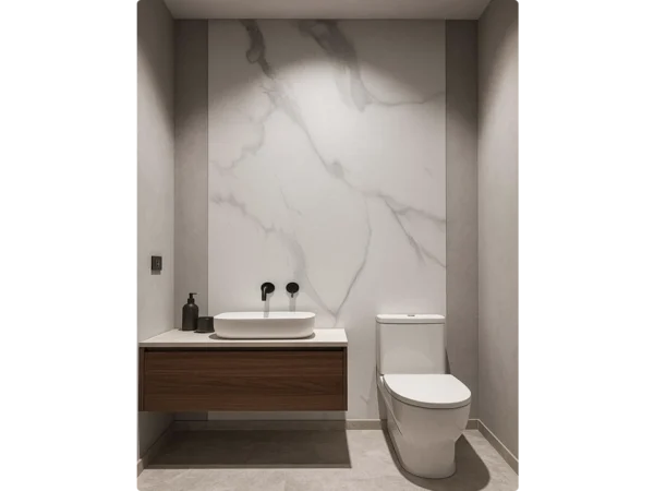 panel-toixou-pvc-carrara-matte-gconstruction-1 Πάνελ Τοίχου PVC Carrara Matte με ματ όψη λευκού μαρμάρου για επένδυση εσωτερικών χώρων – G Construction