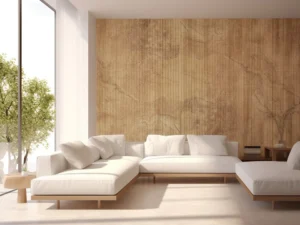 Πάνελ Τοίχου Flexible Ripple Marble Pillar με κυματιστή όψη μαρμάρου σε καφέ απόχρωση από την G Construction Θεσσαλονίκη