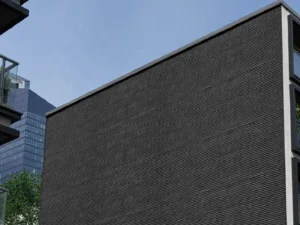 Πάνελ Τοίχου Flexible Roundline Darkstone L από εύκαμπτη πέτρα σε μαύρη απόχρωση από την G Construction Θεσσαλονίκη
