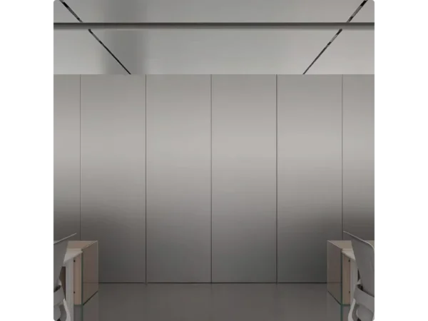 Ασημί πάνελ τοίχου Metallic Inox με μεταλλικό εφέ για σύγχρονες κατοικίες και επαγγελματικούς χώρους