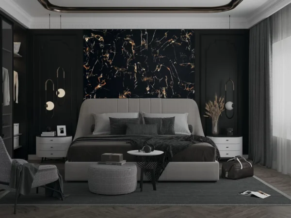 panel-toixou-pvc-marquina-gold-gconstruction-1 Πάνελ Τοίχου PVC Marquina Gold με μαύρη όψη μαρμάρου και χρυσές λεπτομέρειες από την G Construction Θεσσαλονίκη