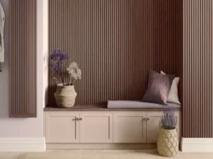 Πηχάκια τοίχου PVC Riga Brown 8011 σε καφέ απόχρωση